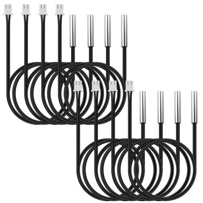 VWTNI 8PCS 1M Temperature Sensor Probe 10K, B3950 NTC Thermistor 1m