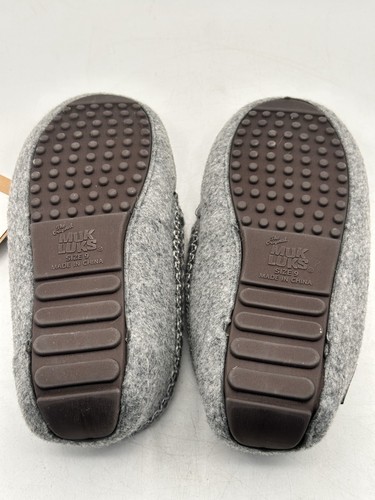 Muk Luks Damen Mokassin Hausschuhe Größe 9 Memory Foam Einlegesohlen grau neu mit Etikett - Bild 11 von 14