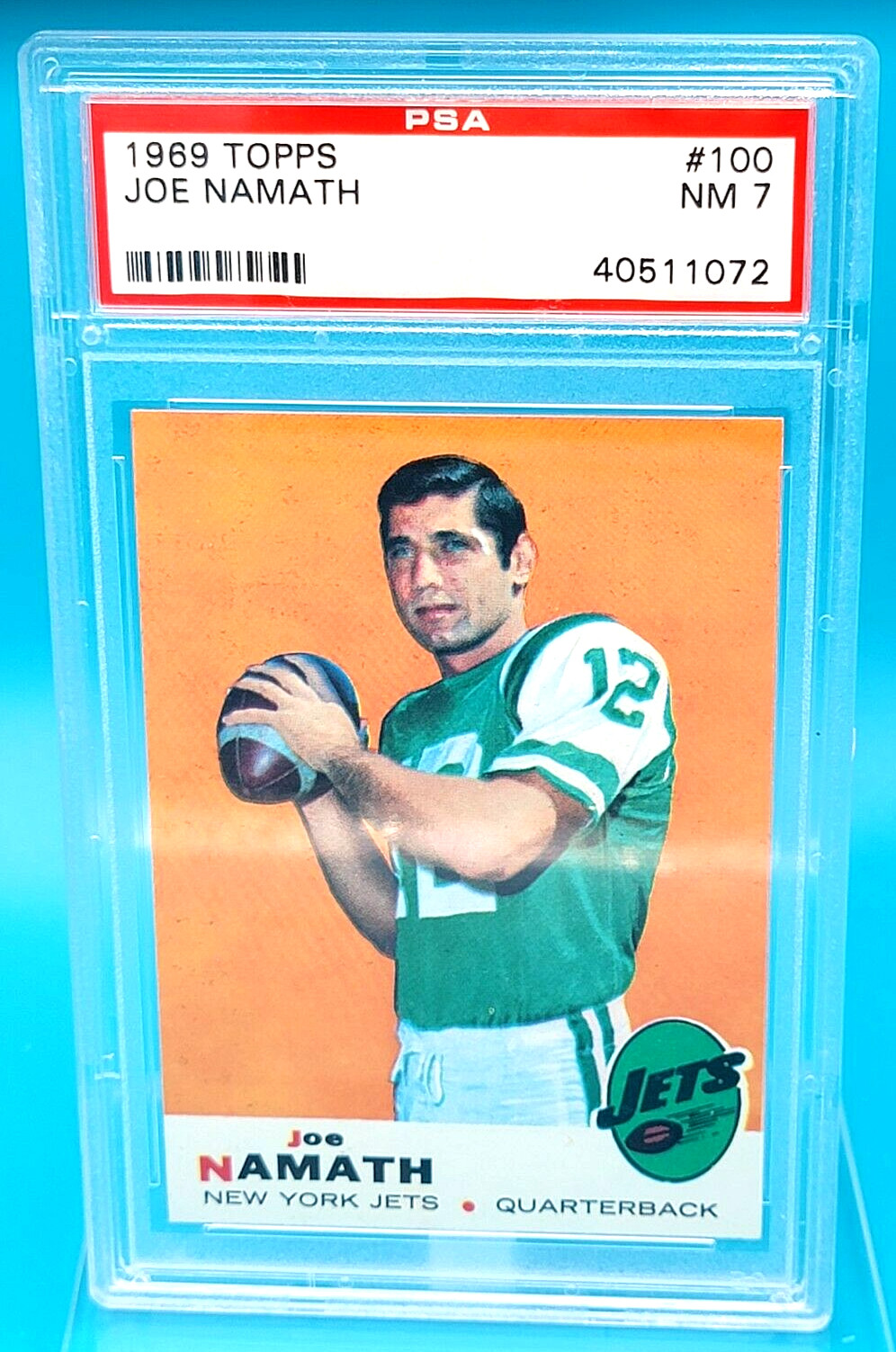 Joe Namath 1969 Topps #100 PSA 7 New York Jets HOF University of Alabama