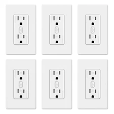 Smart Plug, Smart In-Wall Outlet Compatible with Alexa and Google Assistant, 2.4