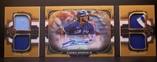 2022 Topps Triple Threads Vladimir Guerrero Jr #WGAR-VGJ Auto Relic Book /3
