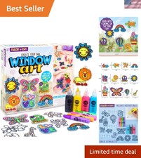 Create Your Own Colorful Window Art  Suncatcher Craft Kit for Kids
