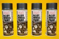 PRO Alloy Wheel Paint DARK ANTHRACITE GREY Refurbish & Refresh Spray E-TECH 4Pcs