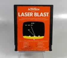 Atari 2600: LASER BLAST Cartridge by Activision - Tested & WORKS!