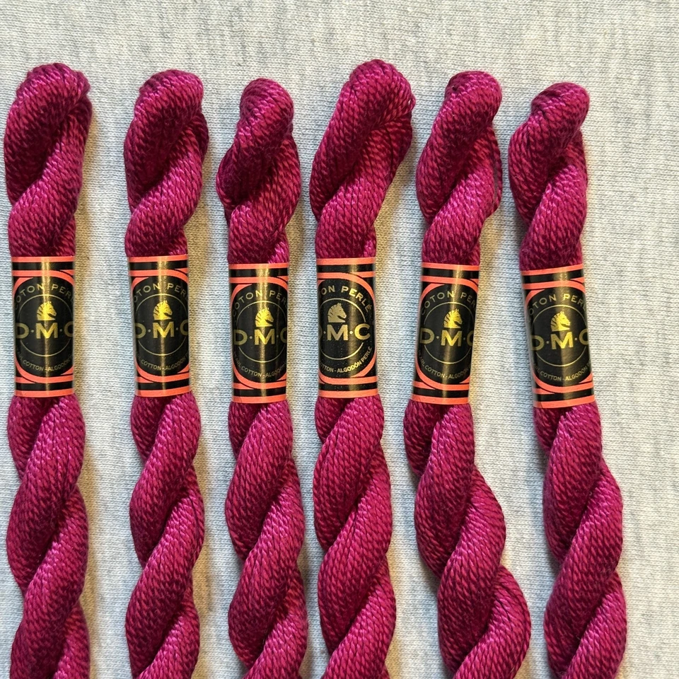DMC Cotton Perle #5 Lot of 10 Burgundy #915 Embroidery Floss Thread - Image 3 of 4