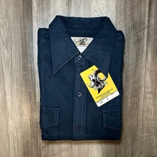 Black Sheep Brand Full Cut Double Napped Long Sleeve Button Down - Large