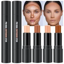 evpct 4 Colors Contour Stick Makeup Set Concealer Stick Cream Contouring Pale...