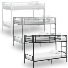 Etagenbett Metallbett Bettgestell 90x200cm Kinderbett Hochbett Bett Jugendbett