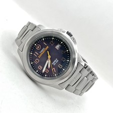 Timex Expedition Indiglo Date Watch MEDIUM WRIST Blue Dial 2003 40mm Mens