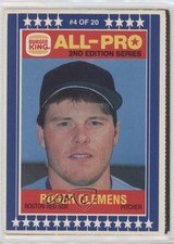 1987 Burger King All-Pro Complete Panel Will Clark Roger Clemens #3-4 0ji1