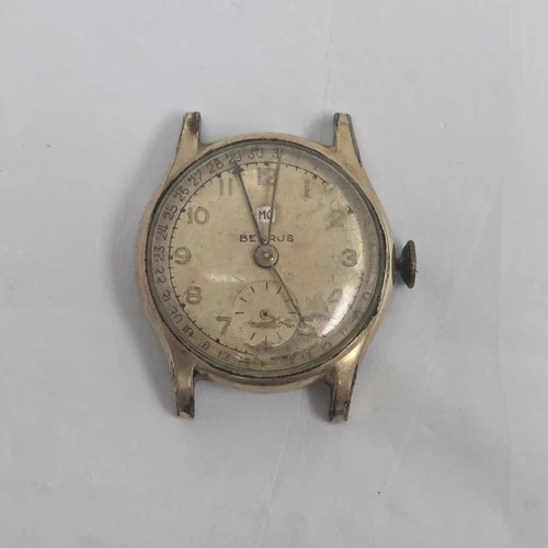 VINTAGE BENRUS POINTER DATE,DAY MECHANICAL CAL CE-14 15J WRIST WATCH ATCH AS-IS