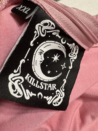 Killstar Magica Pentagram Harness FAIRY-CORE Skater Velvet Dress Pink XXL NWOT - Picture 2 of 23