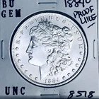 1884 O BU GEM MORGAN SILVER DOLLAR UNC MS+++ U.S. MINT RARE COIN 8518