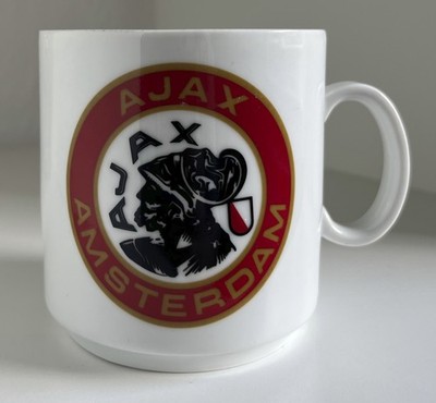 Original Kronester Porzellan Kaffee Tee Tasse Becher AJAX AMSTERDAM NOS TOP RAR