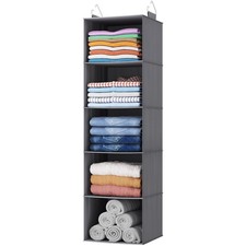 Catchtidy 5 Tier Hanging Closet Organizer and Storage for Shelves