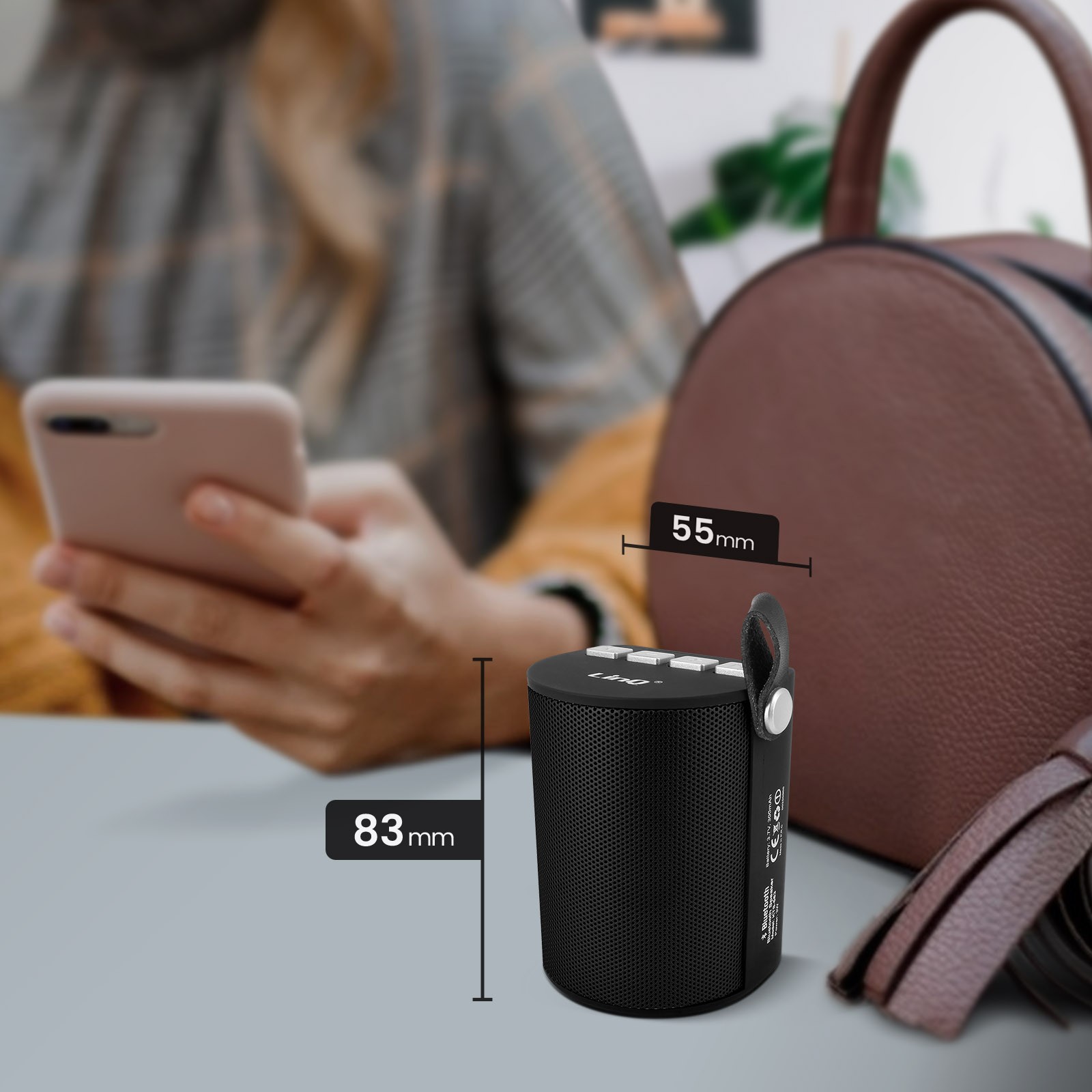 Enceinte Bluetooth LED multicolore LinQ avec lecteur USB pour une ambiance sonore - 4