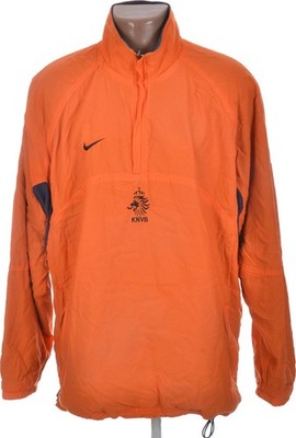 HOLLAND 2000/2002 FUSSBALL 1/3 REISSVERSCHLUSS TRAININGSTOP NIKE GRÖSSE XL ERWACHSENE WENDBAR