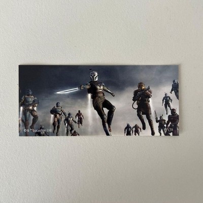 Star Wars Mandalorian Seal Sticker Blinde, Unused, Collab Cafe Design