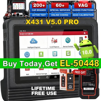 2026 LAUNCH X431 Pro V 5.0 Elite Bidirectional Car Diagnostic Scanner Key Coding