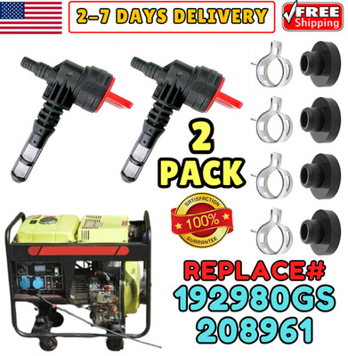 90° Fuel Gas Shut Off Valve Kit for Kohler Generac Rotary Briggs & Stratton B&S