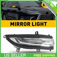 Right Side LED Side Mirror Turn Signal Light Amber For Lexus LX570 GX460 2010-23