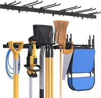 Garagen GeräTehalter 46 Inch, Metall Wandhaken 12 Haken Werkzeugregal Wand Werkz