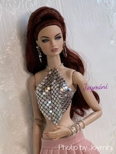 Handmade Bling Top For 11.5'' Fashion Doll Nuface Fashion Royalty Poppy Parker