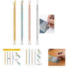 Lottery Ticket Scratcher Set 4 Stainless Steel Tools Gold Silver Rose Gold