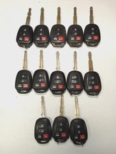 LOT OF 13 OEM TOYOTA REMOTE HEAD KEY FOB REMOTES HYQ12BEL 4 BUTTONS