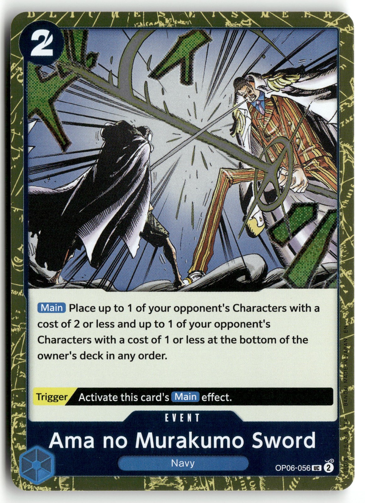 Ama no Murakumo Sword (Pirate Foil) OP06-056 Premium Booster -The Best- Vol. 2