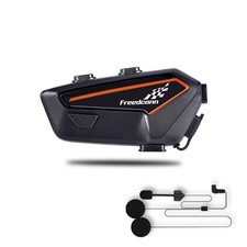 FreedConn QC Bluetooth 5.2 Motorcycle Headset, Helmet Headphones Black