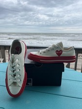 Converse Chuck 70 Ox Comme des Garcons PLAY Pristine Men 3 Women 5 A01796C NEW