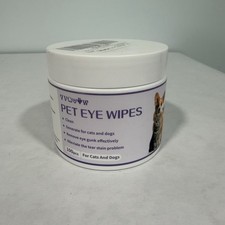 Per Eye Wipes for Cats  Dogs - Remove Eye Gunk, Alleviate Tear Stains, exp 9/26