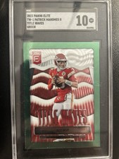 2023 Panini Donruss Elite Title Waves Patrick Mahomes #TW1 Green SGC 10 Gem Mint