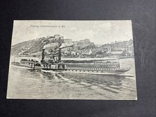 AK  Festung Ehrenbreitstein Koblenz, Schaufelraddampfer  Auguste Viktoria, 1917