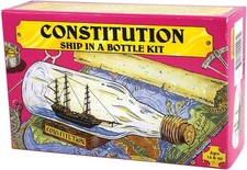 USS Constitution Ship Build Your Own Boat In A Bottle Model Kit - Multicolor 