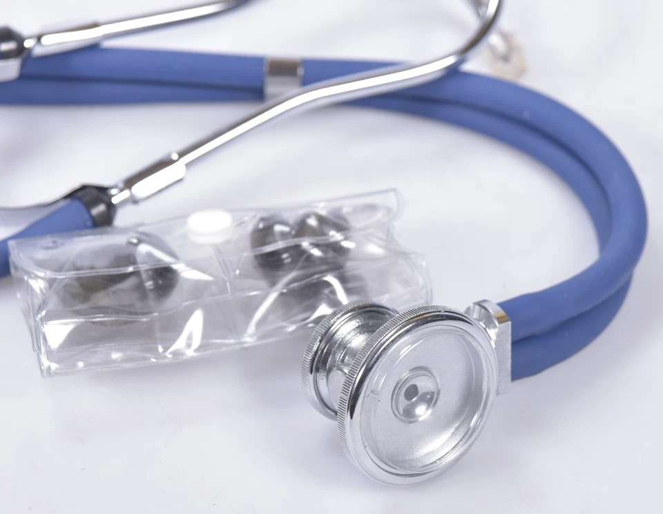 Primacare Zweikopf Stethoskop aus rostfreiem Stahl Edelstahl Stethoskop +Zubehör - Bild 2 von 4