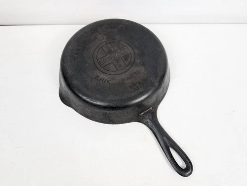 Vtg Griswold #6 Cast Iron Skillet 699 J Large Block Logo Erie PA USA PAN Antique
