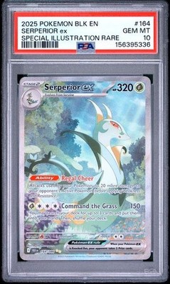 PSA 10 Serperior EX 164/086 Pokemon Black Bolt Special Illustration Rare Card
