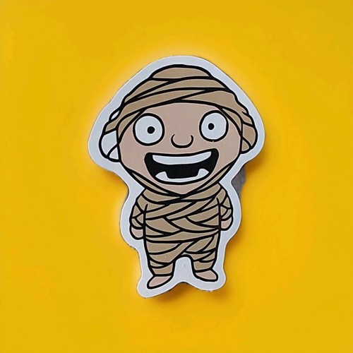 Cartoon Mummy Sticker - Picture 2 of 6