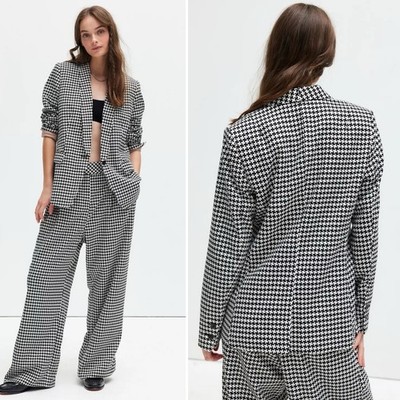 Wildfang Blazer Utimate Tux Blaze Purple Floral Print Jacket with Pockets L