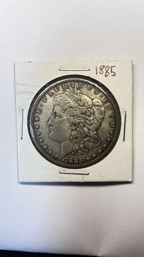 Morgan Silver Dollar 1885 $1 US Coin 0.9 Fineness Circulated