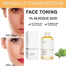 7% Glycolic Acid Toning Solution Toner Gentle Exfoliation Moisturizing 240ml .