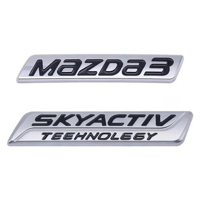 Car Body Fender Side Emblem for Mazda 3 SKYACTIV Rear Trunk Badge 3D Sticker