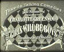 Girls Will Be Boys 1931 RKO 16mm Charlotte Short Comedy Very Rare E78B