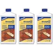 Lithofin COTTO Cura della Pulizia per tutti i Pavimenti in Cotto e Terracotta, 3 x 1 Litro
