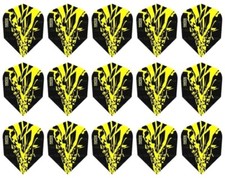 5 New Sets Harrows Rapide X Standard Dart Flights   Ships w/ Tracking - Yellow