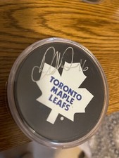 Darcy Tucker signed/autographed puck Toronto Maple Leafs