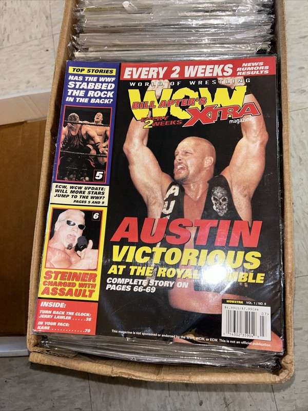 WOW Xtra World of Wrestling #8 Stone Cold Steve Austin Vince McMahon Apter