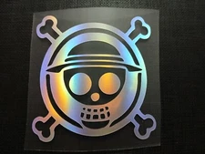One Piece Symbol Holo Sticker Vinyl Decal Great for Windows/Laptops Waterproof!